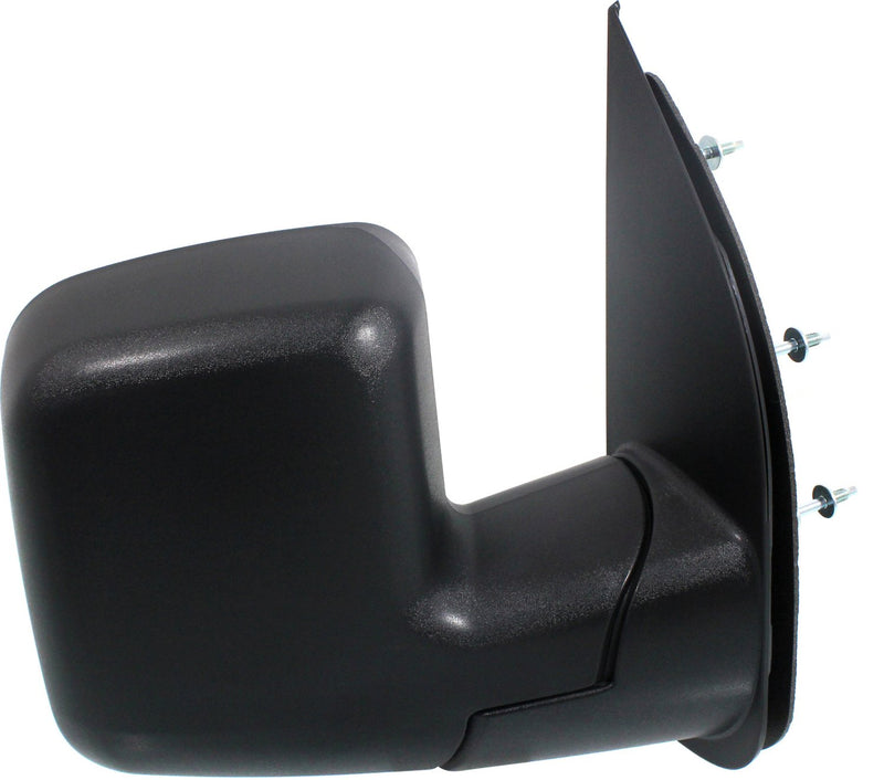 Driver and Passenger Side Non-Towing Mirrors, Manual Adjust, Manual Folding, Non-Heated, Textured Black, Without Signal Light, Without memory, Without Puddle Light, Without Auto-Dimming