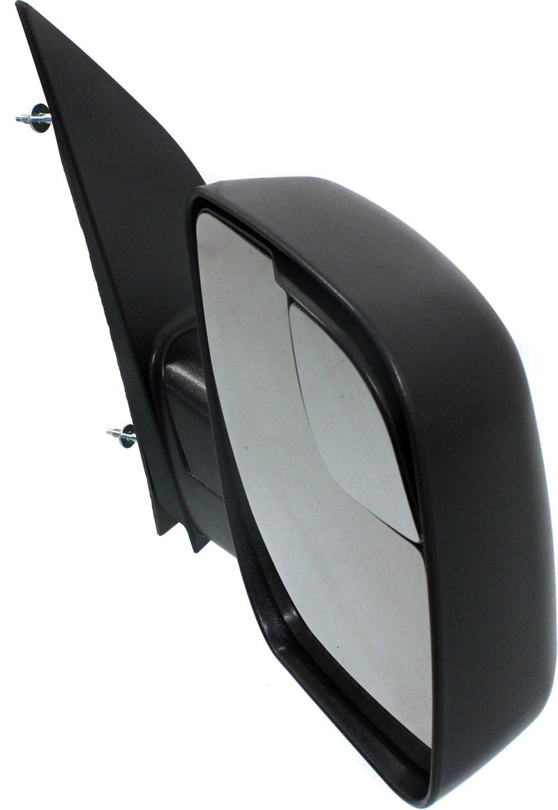 Driver and Passenger Side Non-Towing Mirrors, Manual Adjust, Manual Folding, Non-Heated, Textured Black, Without Signal Light, Without memory, Without Puddle Light, Without Auto-Dimming