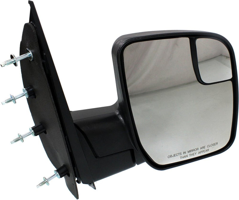 Driver and Passenger Side Non-Towing Mirrors, Manual Adjust, Manual Folding, Non-Heated, Textured Black, Without Signal Light, Without memory, Without Puddle Light, Without Auto-Dimming