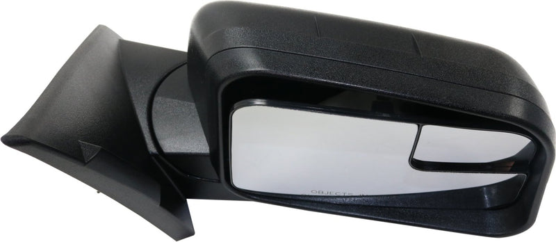 Driver And Passenger Side Mirrors Power Non-Heated Manual Folding Textured Black Without Signal Light With Blind Spot Glass