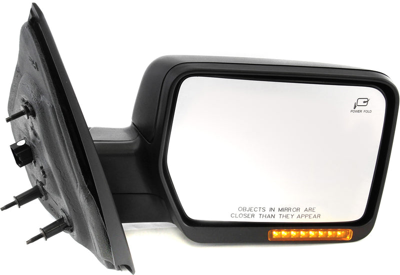 Mirror Passenger Side & Driver Side , Non-Towing, Power, Power Folding, Heated, Textured, w/ In-housing Signal Light, w/o Auto Dimming, BSD, and Memory