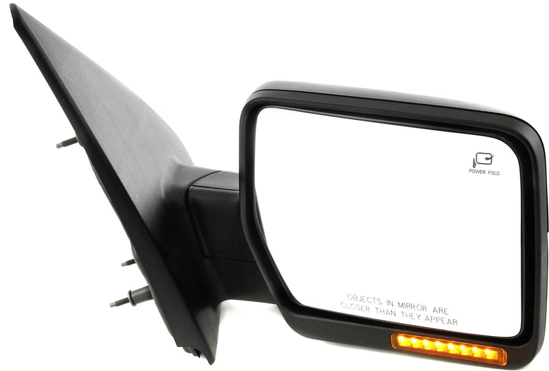 Mirror Passenger Side & Driver Side , Non-Towing, Power, Power Folding, Heated, Textured, w/ In-housing Signal Light, w/o Auto Dimming, BSD, and Memory