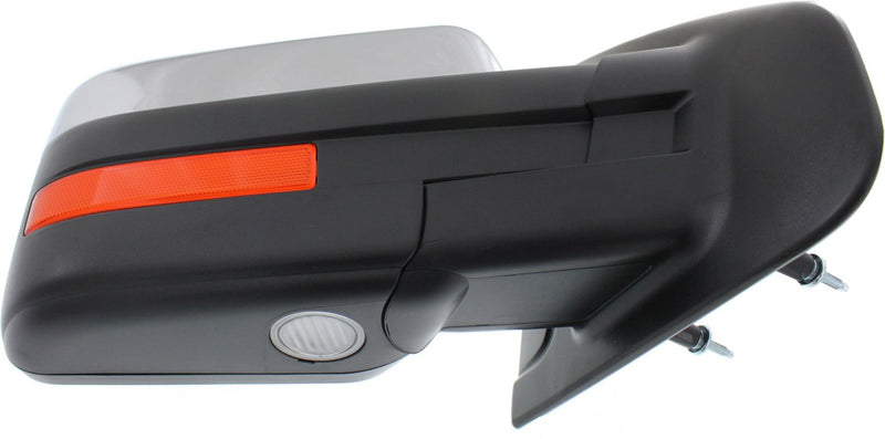 Driver and Passenger Side Mirrors, Power, Heated, Power Folding, Chrome, Standard Type, with Built-In Blind Spot Glass and Reflector | FO1321412,FO1320412