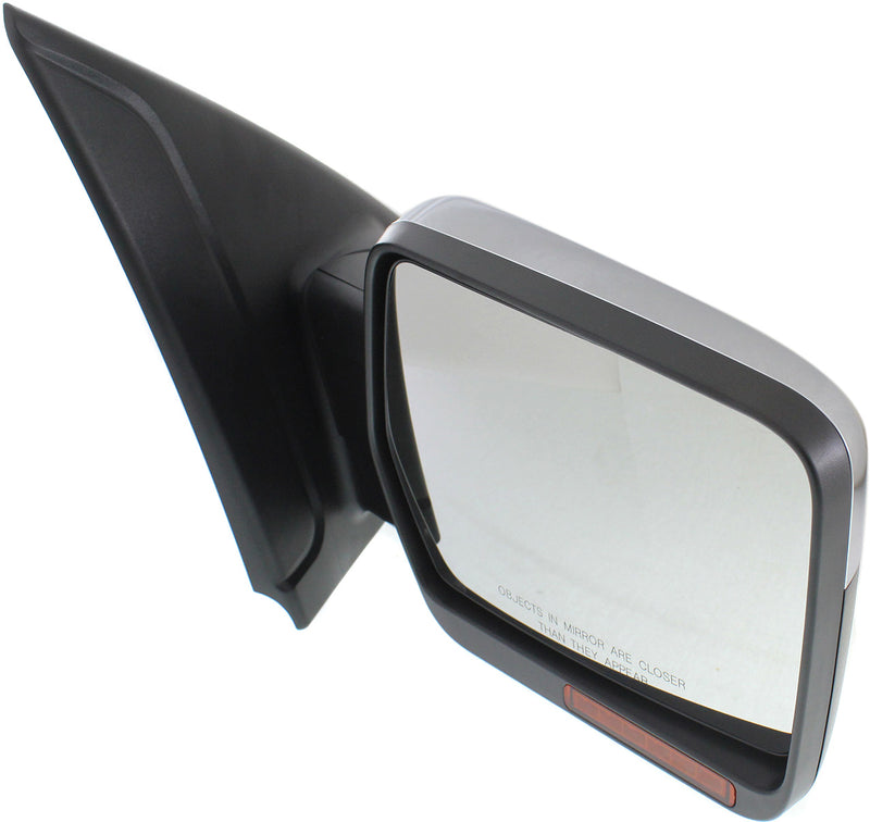 Driver and Passenger Side Mirrors, Power, Heated, Power Folding, Chrome, Standard Type, with Built-In Blind Spot Glass and Reflector | FO1321412,FO1320412