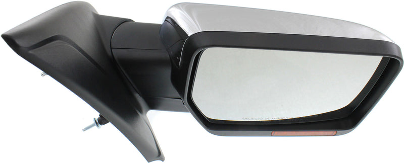 Driver and Passenger Side Mirrors, Power, Heated, Power Folding, Chrome, Standard Type, with Built-In Blind Spot Glass and Reflector | FO1321412,FO1320412