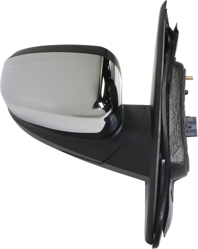 Driver and Passenger Side Mirrors, Power, Heated, Manual Folding, Chrome, without Signal Light, with Memory, with Puddle Light, without Auto-Dimming, without Blind Spot Feature | FO1321429,FO1320429
