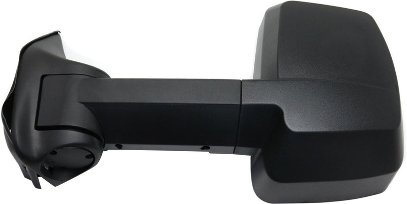 Driver and Passenger Side Towing Mirrors, Manual Adjust, Manual Folding, Non-Heated, Textured Black, Without Signal Light, Without memory, Without Puddle Light, Without Auto-Dimming