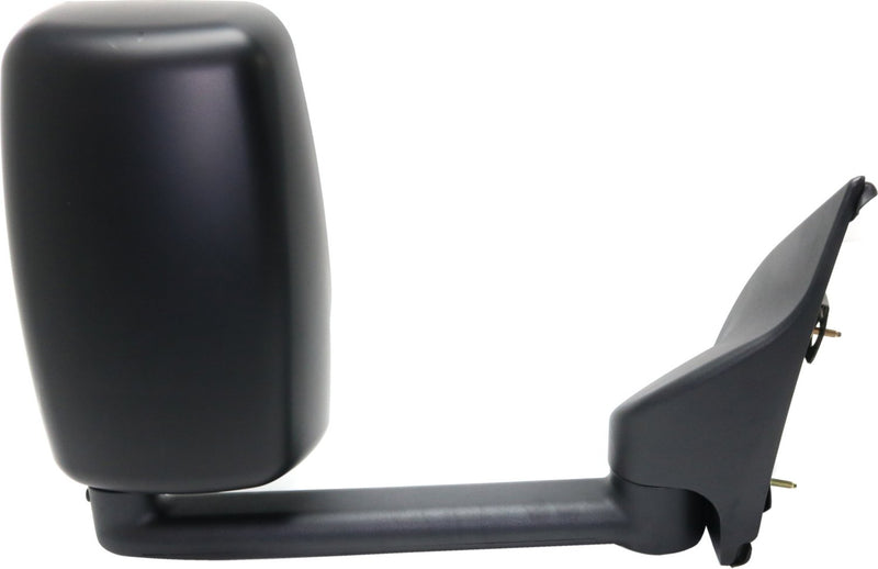 Driver and Passenger Side Towing Mirrors, Manual Adjust, Non-Heated, Manual Folding, Paintable, without Signal Light, with Long Arm