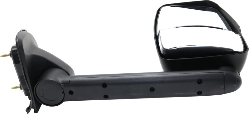 Driver and Passenger Side Towing Mirrors, Manual Adjust, Non-Heated, Manual Folding, Paintable, without Signal Light, with Long Arm