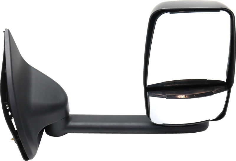 Driver and Passenger Side Towing Mirrors, Manual Adjust, Non-Heated, Manual Folding, Paintable, without Signal Light, with Long Arm