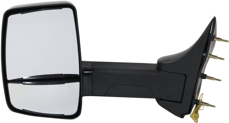 Driver and Passenger Side Towing Mirrors, Manual Adjust, Manual Folding, Non-Heated, Paintable, In-housing Signal Light, Without memory, Without Puddle Light, Without Auto-Dimming