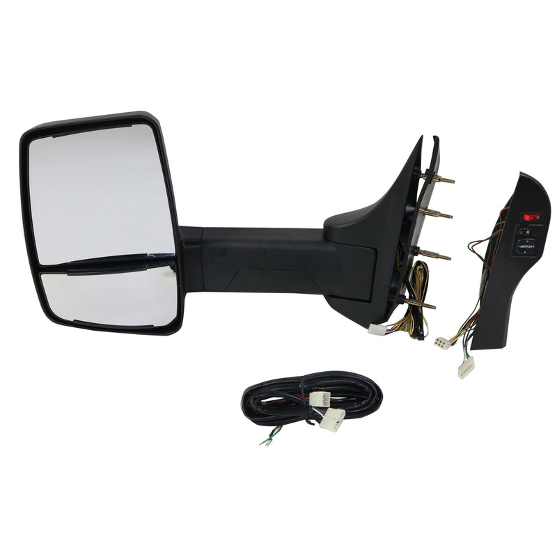 Towing Mirrors Manual Adjust Manual Folding Heated Textured Black In-housing Signal Light