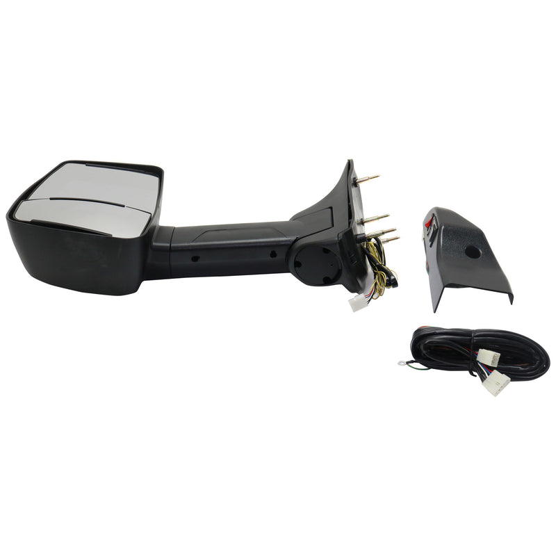 Towing Mirrors Manual Adjust Manual Folding Heated Textured Black In-housing Signal Light