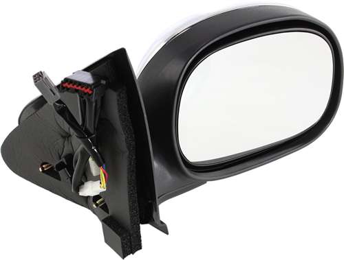 Driver and Passenger Side Non-Towing Mirrors, Power, Manual Folding, Non-Heated, Chrome, Without Signal Light, Without memory, Without Puddle Light, Without Auto-Dimming | FO1320138,FO1321138