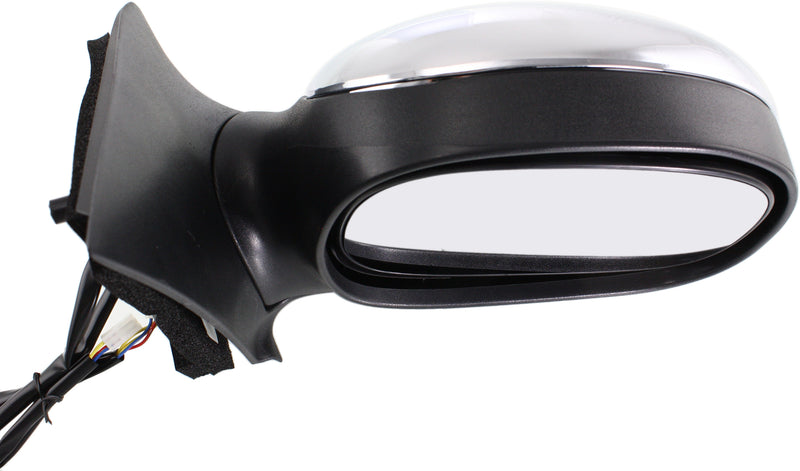 Driver and Passenger Side Non-Towing Mirrors, Power, Manual Folding, Non-Heated, Chrome, Without Signal Light, Without memory, Without Puddle Light, Without Auto-Dimming | FO1320138,FO1321138