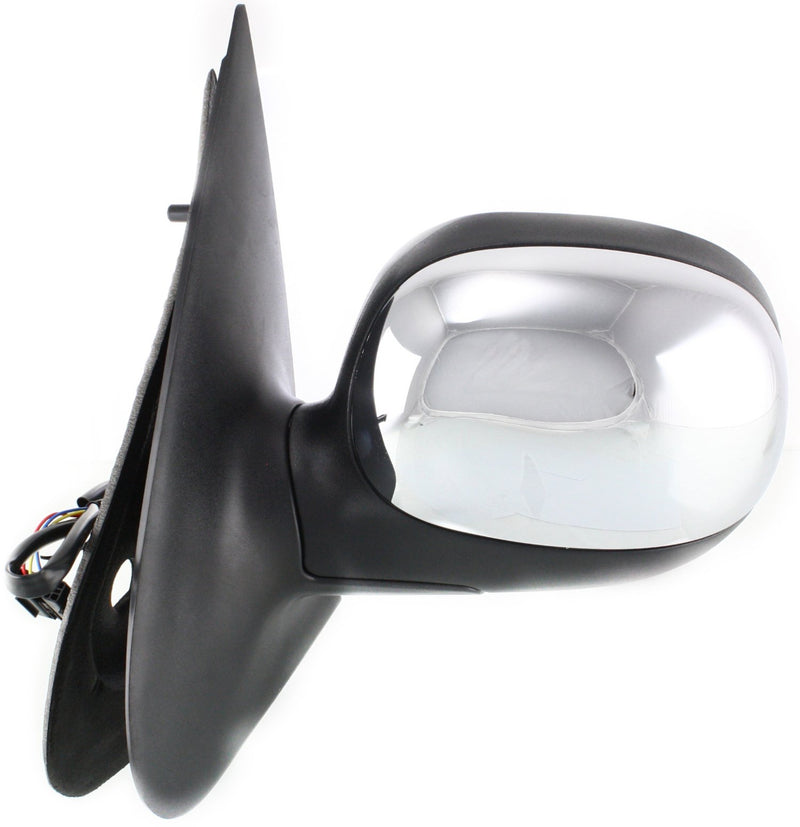 Driver And Passenger Side Non-Towing Mirrors Power Manual Folding Non-Heated Chrome Without Signal Light | FO1320161,FO1321161