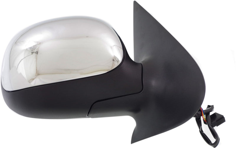 Driver And Passenger Side Non-Towing Mirrors Power Manual Folding Non-Heated Chrome Without Signal Light | FO1320161,FO1321161