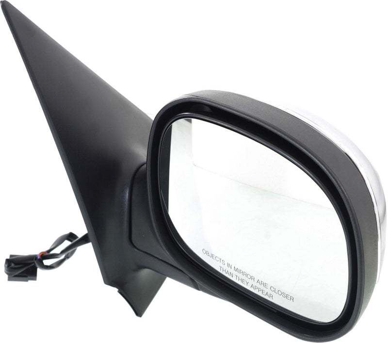 Driver And Passenger Side Non-Towing Mirrors Power Manual Folding Non-Heated Chrome Without Signal Light | FO1320161,FO1321161