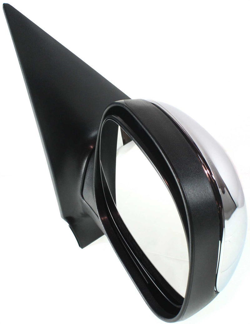 Driver and Passenger Side Mirrors, Non-Towing, Power, Manual Folding, Heated, Chrome, Without Signal Light, Without memory, Without Puddle Light, Without Auto-Dimming, Without Blind Spot Feature | FO1320159,FO1321159