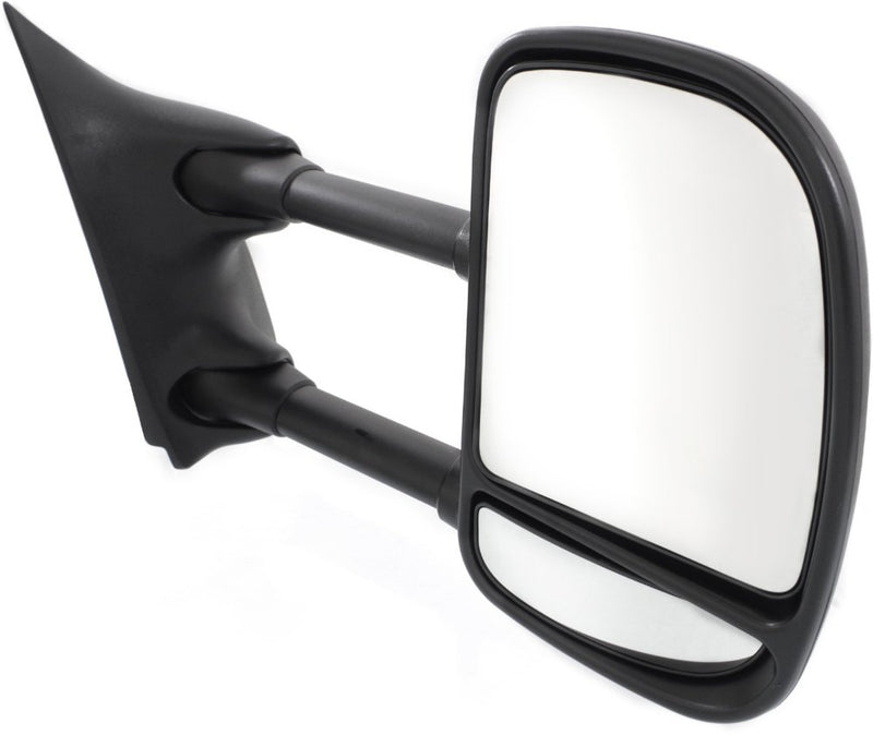 Driver and Passenger Side Towing Mirrors, Power, Manual Folding, Non-Heated, Textured Black, Without Signal Light, Without memory, Without Puddle Light, Without Auto-Dimming | FO1320196,FO1321196