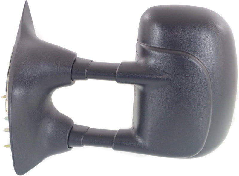 Driver and Passenger Side Towing Mirrors, Manual Adjust, Manual Folding, Non-Heated, Textured Black, Without Signal Light, Without memory, Without Puddle Light, Without Auto-Dimming | FO1320195,FO1321195