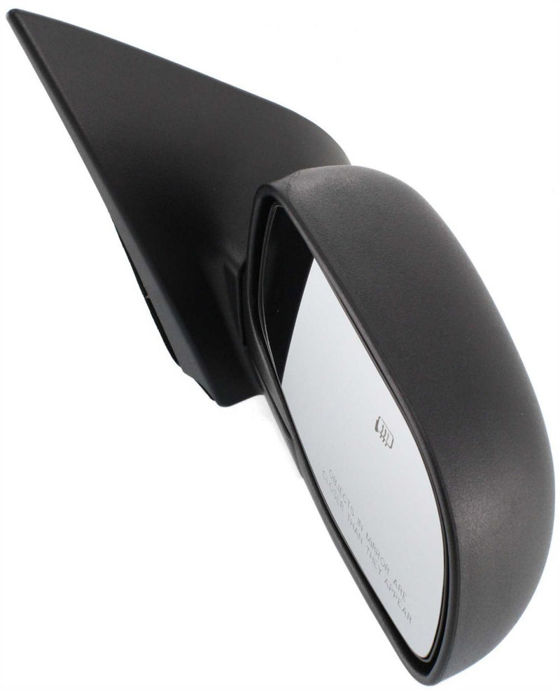 Driver and Passenger Side Mirrors, Power, Manual Folding, Heated, Textured Black, Without Signal Light, Without memory, With Puddle Light, Without Auto-Dimming, Without Blind Spot Feature