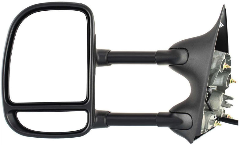 Driver and Passenger Side Towing Mirrors, Power, Manual Folding, Non-Heated, Textured Black, Without Signal Light, Without memory, Without Puddle Light, Without Auto-Dimming | FO1320227,FO1321227