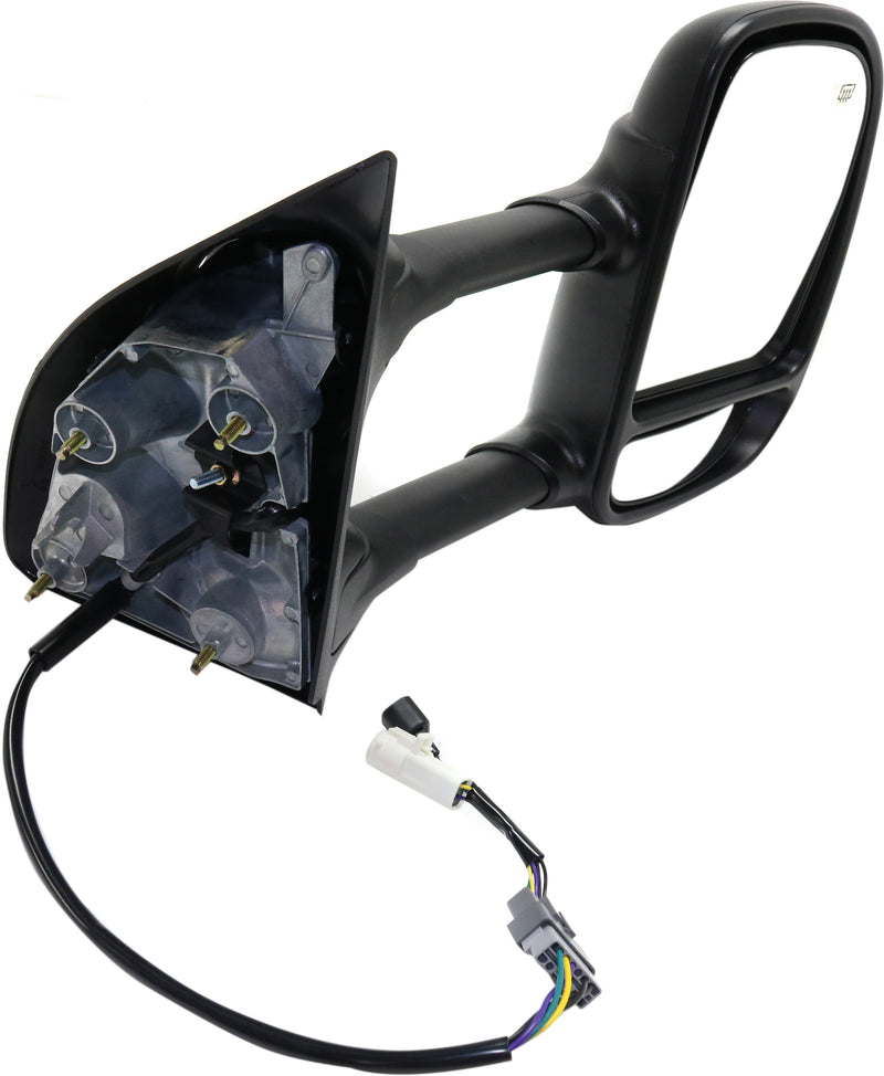 Driver and Passenger Side Towing Mirrors, Power, Manual Folding, Non-Heated, Textured Black, Without Signal Light, Without memory, Without Puddle Light, Without Auto-Dimming | FO1320227,FO1321227