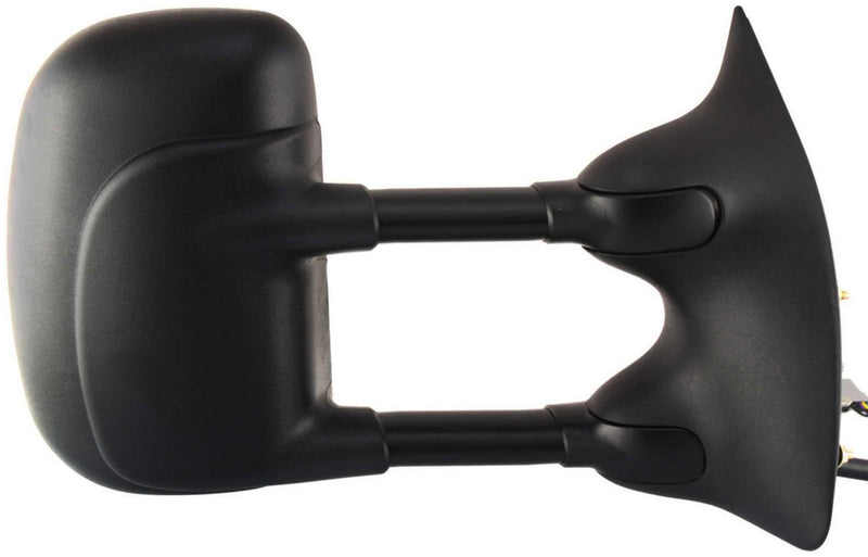 Driver and Passenger Side Towing Mirrors, Power, Manual Folding, Non-Heated, Textured Black, Without Signal Light, Without memory, Without Puddle Light, Without Auto-Dimming | FO1320227,FO1321227