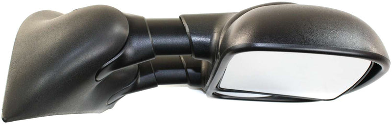 Towing Mirrors Manual Adjust Manual Folding Non-Heated Textured Black | FO1320226,FO1321226