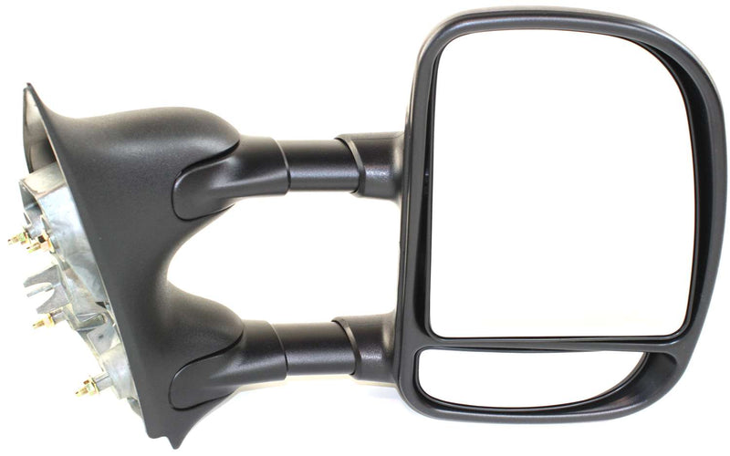 Towing Mirrors Manual Adjust Manual Folding Non-Heated Textured Black | FO1320226,FO1321226