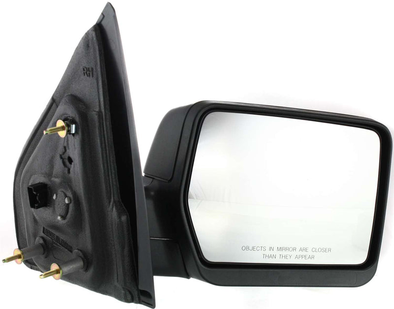 Driver and Passenger Side Mirrors, Power, Heated, Manual Folding, Textured Black, without Signal Light, without Memory, Standard Type | FO1320233,FO1321233