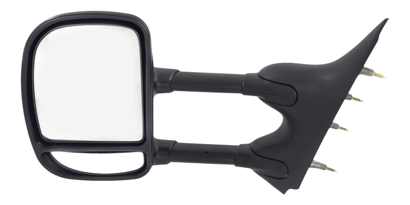 Driver and Passenger Side Towing Mirrors, Manual Adjust, Manual Folding, Non-Heated, Textured Black, Without Signal Light, Without memory, Without Puddle Light, Without Auto-Dimming | FO1321238,FO1320238