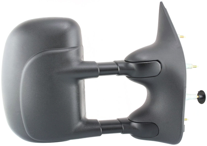 Driver and Passenger Side Towing Mirrors, Manual Adjust, Manual Folding, Non-Heated, Textured Black, Without Signal Light, Without memory, Without Puddle Light, Without Auto-Dimming | FO1321238,FO1320238