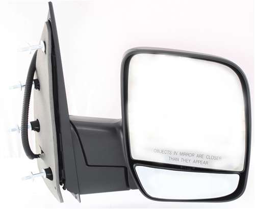 Driver and Passenger Side Mirrors, Power, Manual Folding, Non-Heated, Textured Black, Without Signal Light, Without memory, Without Puddle Light, Without Auto-Dimming | FO1320254,FO1321254