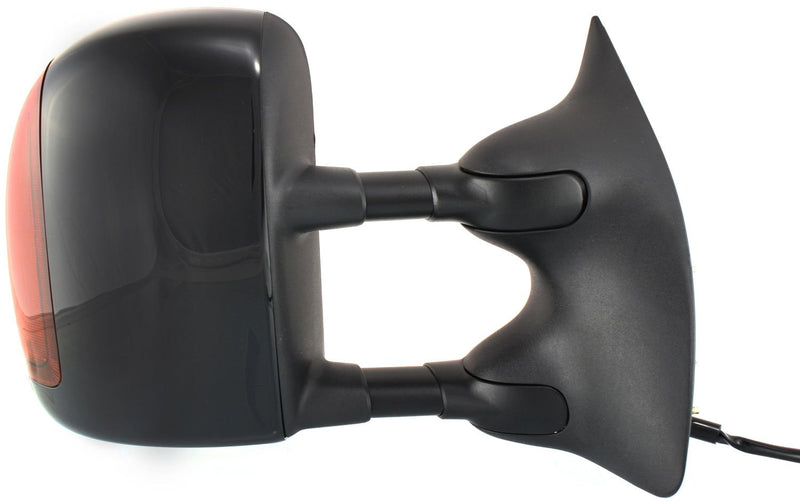 Driver and Passenger Side Towing Mirror, Power, Manual Folding, Heated, Paintable, In-housing Signal Light, Without memory, Without Puddle Light, Without Auto-Dimming, With Blind Spot Glass | FO1320274,FO1326107,FO1321274,FO1327107