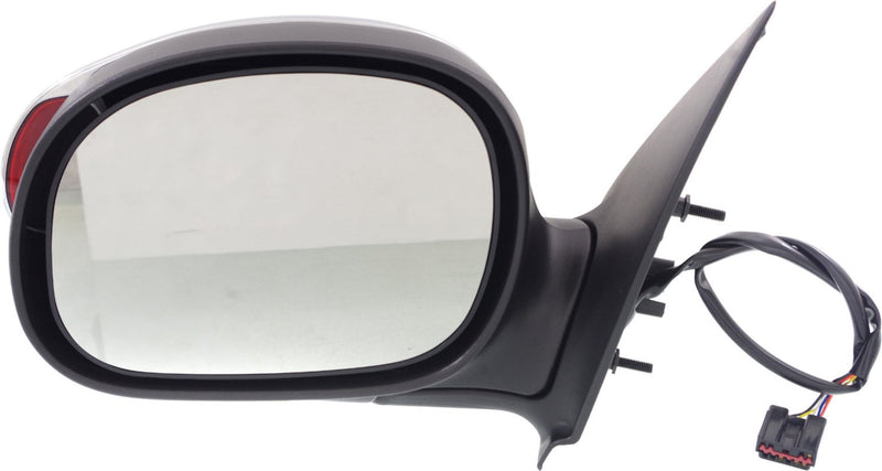 Driver and Passenger Side Non-Towing Mirrors, Power, Manual Folding, Non-Heated, Chrome, In-housing Signal Light, Without memory, Without Puddle Light, Without Auto-Dimming | FO1320222,FO1321222