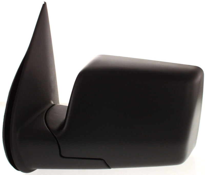 Driver and Passenger Side Mirrors, Manual Adjust, Manual Folding, Non-Heated, Textured Black, Without Signal Light, Without memory, Without Puddle Light, Without Auto-Dimming