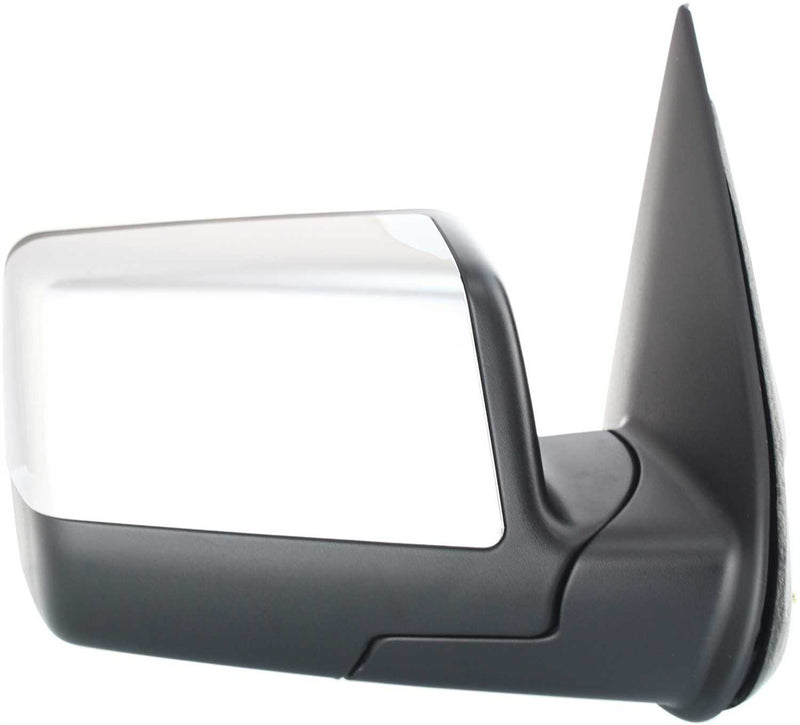 Driver and Passenger Side Mirrors, Manual Adjust, Manual Folding, Non-Heated, Chrome, Without Signal Light, Without memory, Without Puddle Light, Without Auto-Dimming, Without Blind Spot Feature