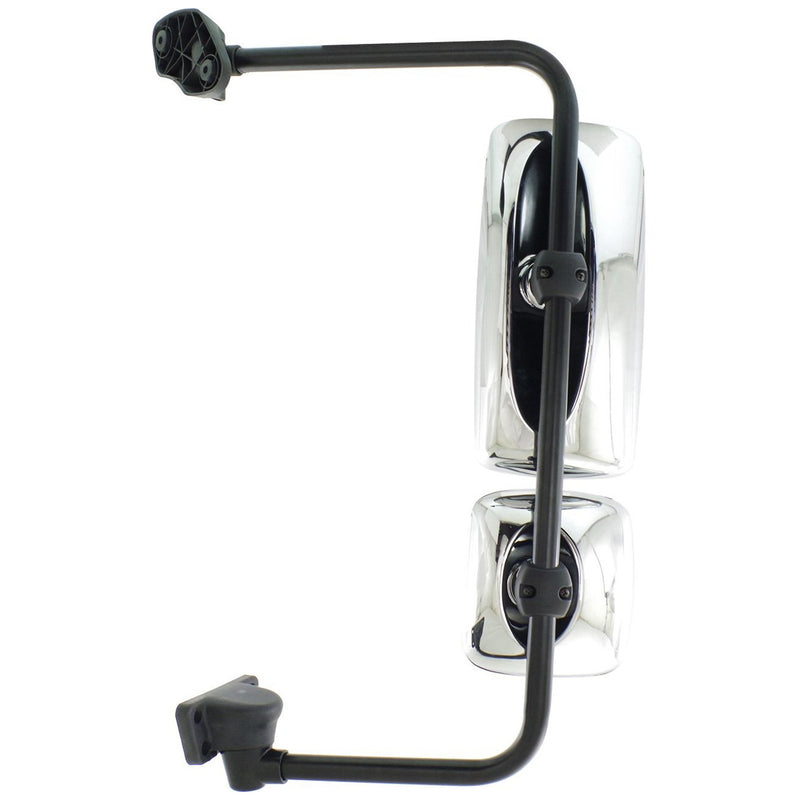 Driver and Passenger Side Mirrors, Manual Adjust, Non-Heated, Chrome, Without Signal Light