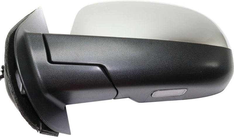 Driver and Passenger Side Mirrors, Power, Heated, Power Folding, Chrome, In-glass Signal Light, without Blind Spot Feature,