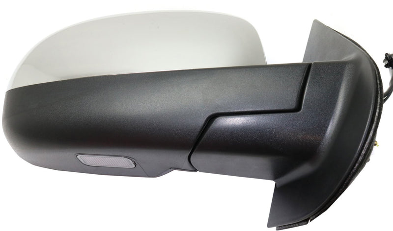Driver and Passenger Side Mirrors, Power, Heated, Power Folding, Chrome, In-glass Signal Light, without Blind Spot Feature,