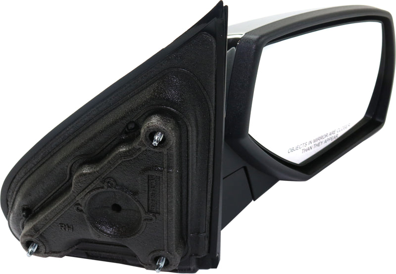 Driver and Passenger Side Mirrors, Manual Adjust, Non-Heated, Manual Folding, Chrome