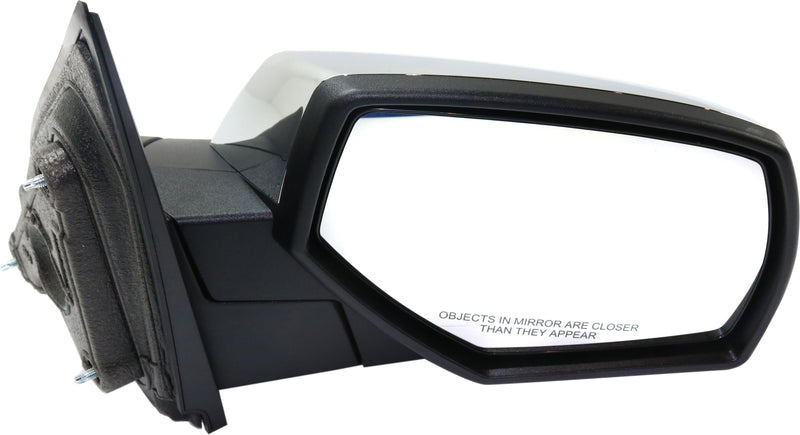 Driver and Passenger Side Mirrors, Manual Adjust, Non-Heated, Manual Folding, Chrome