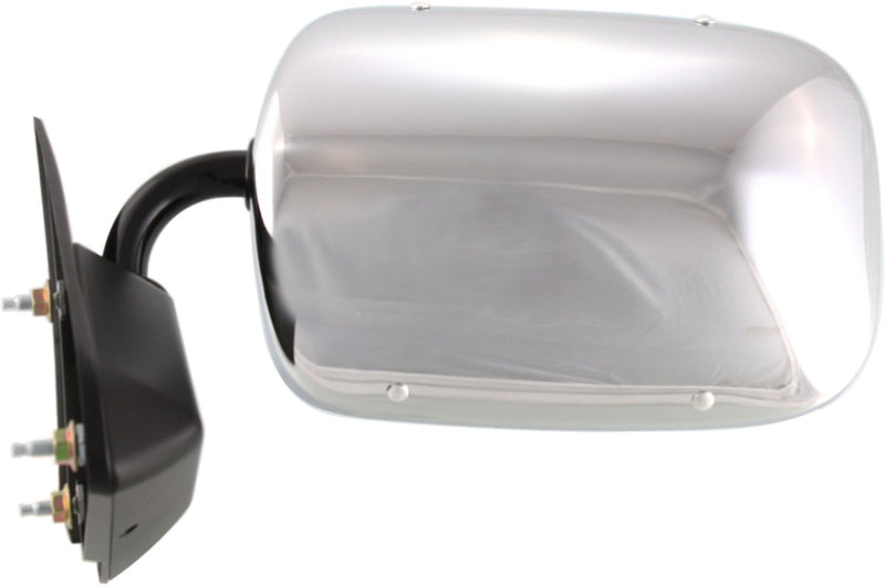 Driver and Passenger Side Non-Towing Mirrors, Manual Adjust, Manual Folding, Non-Heated, Chrome, Without Signal Light, Without memory, Without Puddle Light, Without Auto-Dimming | GM1320106,GM1321103