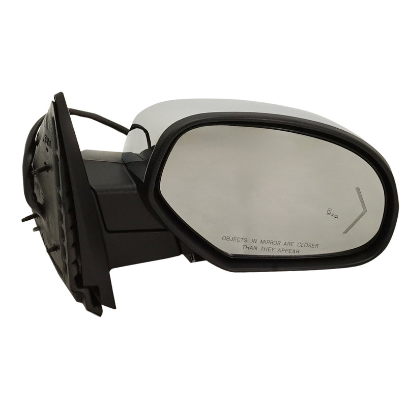Driver and Passenger Side Mirrors, Power, Heated, Power Folding, Chrome, In-glass Signal Light, with Blind Spot Detection in Glass