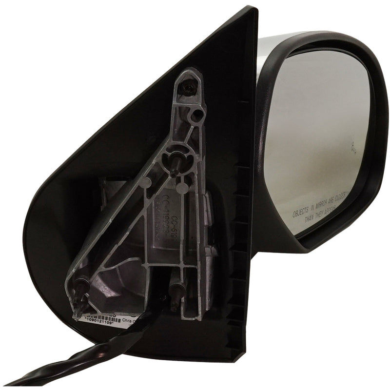 Driver and Passenger Side Mirrors, Power, Heated, Power Folding, Chrome, In-glass Signal Light, with Blind Spot Detection in Glass