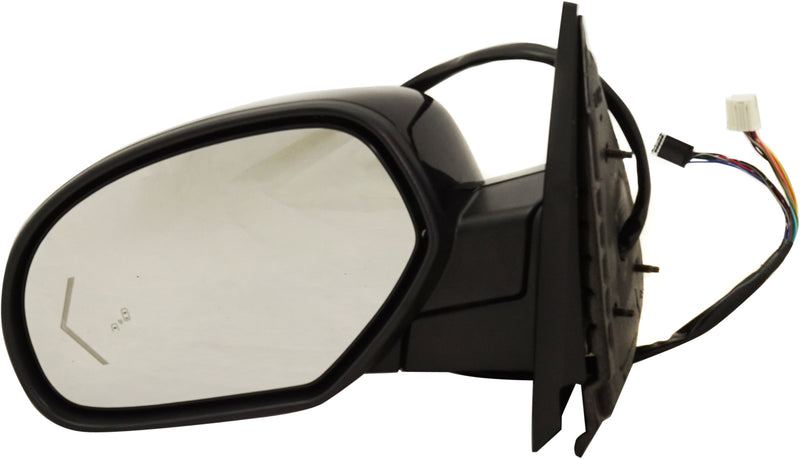 Driver and Passenger Side Mirrors, Power, Heated, Power Folding, Textured Black, with Blind Spot Detection in Glass | GM1321526,GM1320526