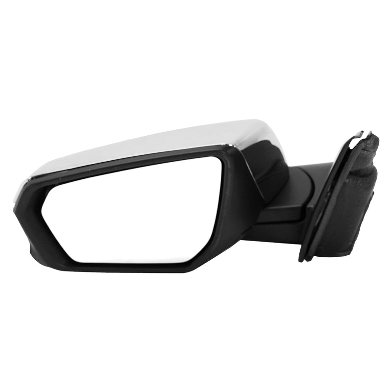 Driver and Passenger Side Mirrors, Manual Folding, Chrome | GM1321561,GM1320561