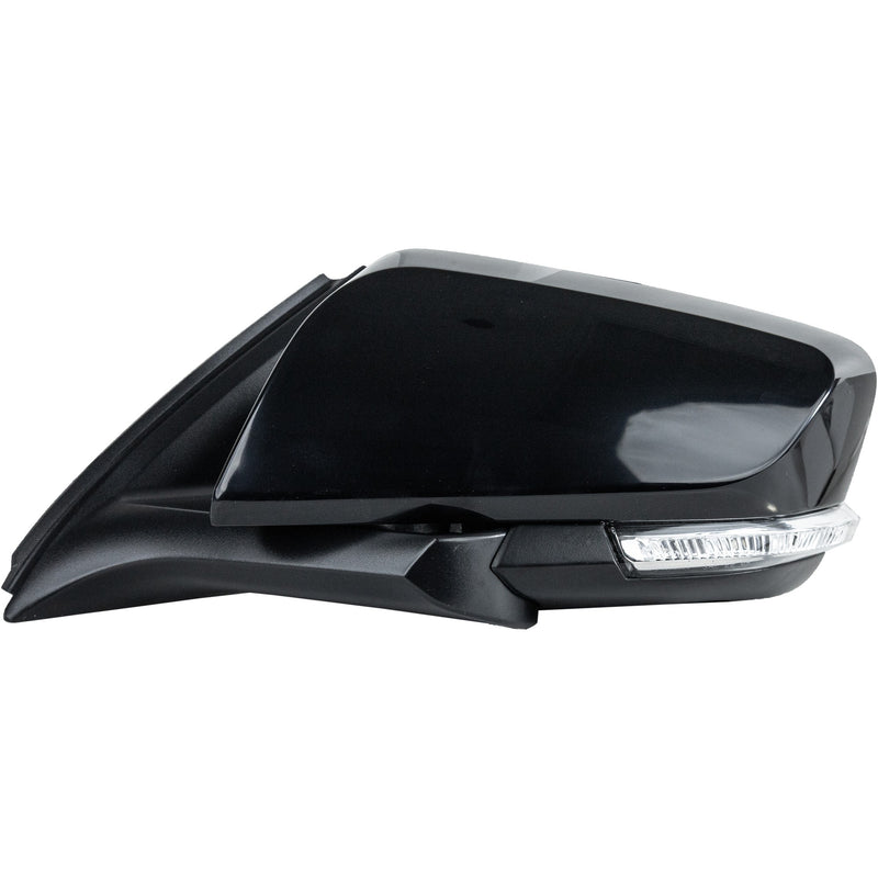 Driver and Passenger Side Mirrors, Power, Heated, Manual Folding, Paintable, In-housing Signal Light, With Memory, With Puddle Light, Without Auto-Dimming, Without Blind Spot Feature, Premier Model
